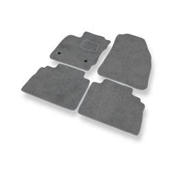 Velurové koberečky pro Ford Transit Courier (5místný) (2014-....) - autokoberece - rohožky - DGS Autodywan - šedá