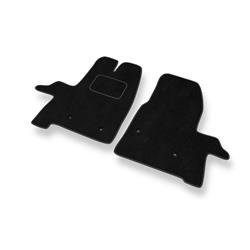 Velurové koberečky pro Ford Transit VIII (2013-....) - autokoberece - rohožky - DGS Autodywan - černá
