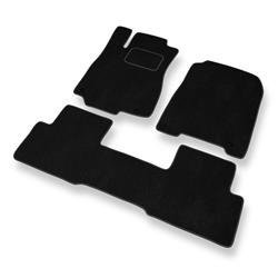 Velurové koberečky pro Honda CR-V IV (2012-2018) - autokoberece - rohožky - DGS Autodywan - černá