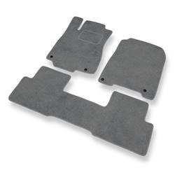 Velurové koberečky pro Honda CR-V IV (2012-2018) - autokoberece - rohožky - DGS Autodywan - šedá