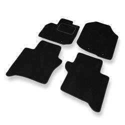 Velurové koberečky pro Honda City V (2009-2011) - autokoberece - rohožky - DGS Autodywan - černá