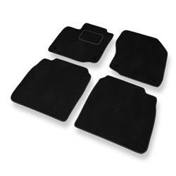 Velurové koberečky pro Honda Civic IX (3 dveře, 5 dveří) (2012-2017) - autokoberece - rohožky - DGS Autodywan - černá