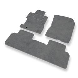 Velurové koberečky pro Honda Civic VIII (4 dveří) (2006-2011) - autokoberece - rohožky - DGS Autodywan - šedá