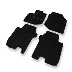 Velurové koberečky pro Honda Jazz III (2008-2015) - autokoberece - rohožky - DGS Autodywan - černá