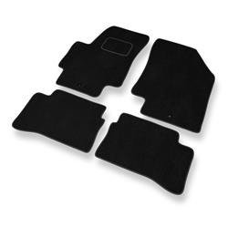 Velurové koberečky pro Hyundai Accent III (2006-2011) - autokoberece - rohožky - DGS Autodywan - černá