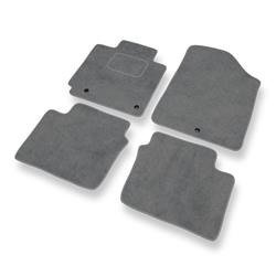 Velurové koberečky pro Hyundai Elantra V (2011-2015) - autokoberece - rohožky - DGS Autodywan - šedá