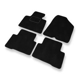 Velurové koberečky pro Hyundai Santa Fe III (2012-2018) - autokoberece - rohožky - DGS Autodywan - černá