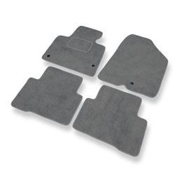 Velurové koberečky pro Hyundai Santa Fe III (2012-2018) - autokoberece - rohožky - DGS Autodywan - šedá