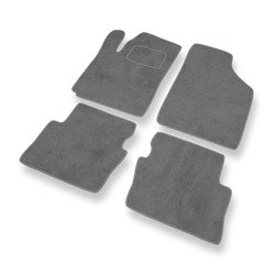 Velurové koberečky pro Hyundai i10 I (2007-2012) - autokoberece - rohožky - DGS Autodywan - šedá