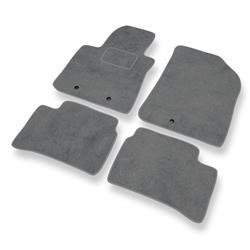 Velurové koberečky pro Hyundai i10 II (2012-2019) - autokoberece - rohožky - DGS Autodywan - šedá