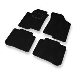 Velurové koberečky pro Kia Cerato I (2003-2008) - autokoberece - rohožky - DGS Autodywan - černá