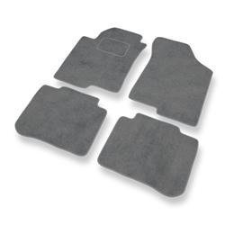 Velurové koberečky pro Kia Cerato I (2003-2008) - autokoberece - rohožky - DGS Autodywan - šedá