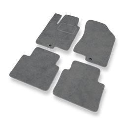 Velurové koberečky pro Kia Optima II (2005-2010) - autokoberece - rohožky - DGS Autodywan - šedá