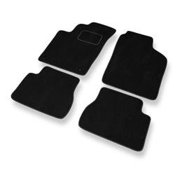 Velurové koberečky pro Kia Picanto I (2004-2010) - autokoberece - rohožky - DGS Autodywan - černá