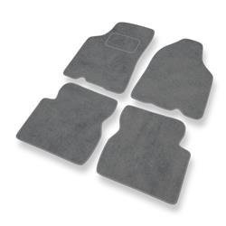 Velurové koberečky pro Kia Shuma II (2001-2005) - autokoberece - rohožky - DGS Autodywan - šedá