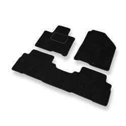 Velurové koberečky pro Kia Sorento III (2014-2020) - autokoberece - rohožky - DGS Autodywan - černá