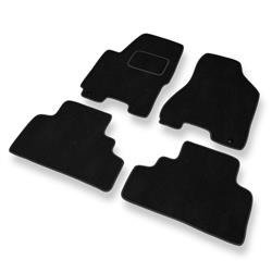 Velurové koberečky pro Kia Sportage II (2004-2010) - autokoberece - rohožky - DGS Autodywan - černá