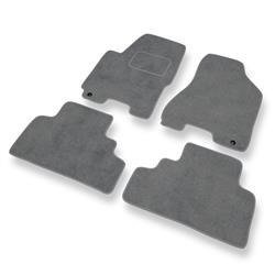 Velurové koberečky pro Kia Sportage II (2004-2010) - autokoberece - rohožky - DGS Autodywan - šedá