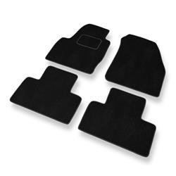 Velurové koberečky pro Land Rover Range Rover Evoque (2011-2018) - autokoberece - rohožky - DGS Autodywan - černá