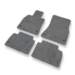 Velurové koberečky pro Lexus GS III (2004-2012) - autokoberece - rohožky - DGS Autodywan - šedá