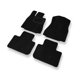 Velurové koberečky pro Lexus IS III XE39 (2013-2020) - autokoberece - rohožky - DGS Autodywan - černá
