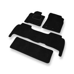 Velurové koberečky pro Lexus LX III 570,J200 (2008-2021) - autokoberece - rohožky - DGS Autodywan - černá
