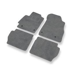 Velurové koberečky pro Mazda 2 III (2007-2014) - autokoberece - rohožky - DGS Autodywan - šedá