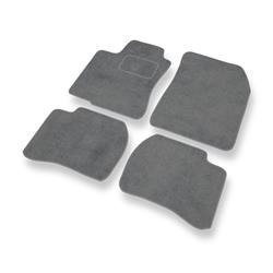 Velurové koberečky pro Mazda 323 V (1994-1998) - autokoberece - rohožky - DGS Autodywan - šedá