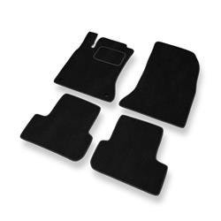 Velurové koberečky pro Mercedes-Benz Třída B W246 (2011-2018) - autokoberece - rohožky - DGS Autodywan - černá