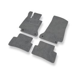 Velurové koberečky pro Mercedes-Benz Třída C W205 (2013-2021) - autokoberece - rohožky - DGS Autodywan - šedá