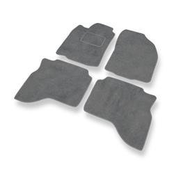 Velurové koberečky pro Mitsubishi Pajero Sport I (1996-2008) - autokoberece - rohožky - DGS Autodywan - šedá