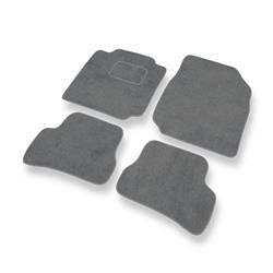 Velurové koberečky pro Nissan Micra III (2002-2010) - autokoberece - rohožky - DGS Autodywan - šedá