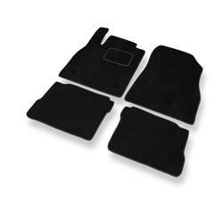 Velurové koberečky pro Nissan Micra V (2017-....) - autokoberece - rohožky - DGS Autodywan - černá