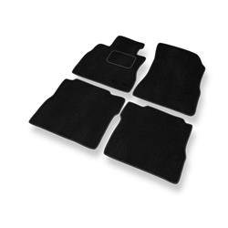 Velurové koberečky pro Nissan Note E12 (2013-2016) - autokoberece - rohožky - DGS Autodywan - černá