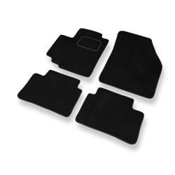 Velurové koberečky pro Nissan Pixo (2008-2013) - autokoberece - rohožky - DGS Autodywan - černá