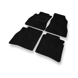 Velurové koberečky pro Nissan Pulsar (2014-2018) - autokoberece - rohožky - DGS Autodywan - černá