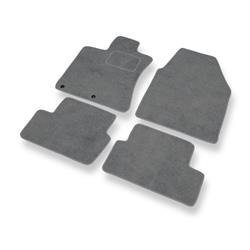 Velurové koberečky pro Nissan Qashqai I (2007-2013) - autokoberece - rohožky - DGS Autodywan - šedá