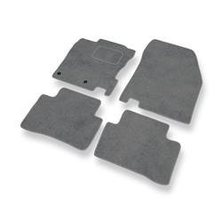 Velurové koberečky pro Nissan Qashqai II (2013-2021) - autokoberece - rohožky - DGS Autodywan - šedá