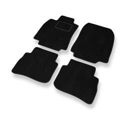 Velurové koberečky pro Nissan Tiida I C11 (2004-2012) - autokoberece - rohožky - DGS Autodywan - černá