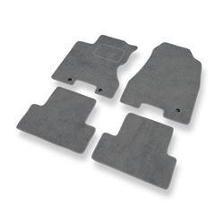 Velurové koberečky pro Nissan X-trail II (2007-2013) - autokoberece - rohožky - DGS Autodywan - šedá