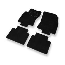 Velurové koberečky pro Nissan X-trail III (2013-2022) - autokoberece - rohožky - DGS Autodywan - černá