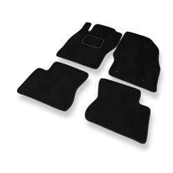 Velurové koberečky pro Opel Adam (2013-2019) - autokoberece - rohožky - DGS Autodywan - černá