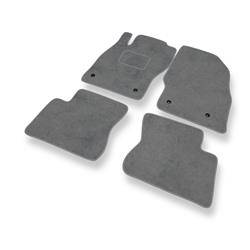Velurové koberečky pro Opel Adam (2013-2019) - autokoberece - rohožky - DGS Autodywan - šedá
