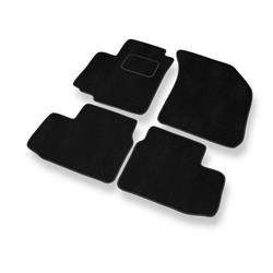 Velurové koberečky pro Opel Agila B (2008-2014) - autokoberece - rohožky - DGS Autodywan - černá