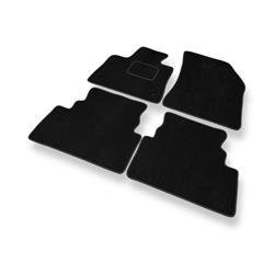 Velurové koberečky pro Opel Grandland X (2017-....) - autokoberece - rohožky - DGS Autodywan - černá
