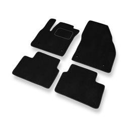 Velurové koberečky pro Opel Meriva B (2010-2017) - autokoberece - rohožky - DGS Autodywan - černá