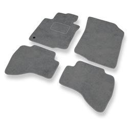 Velurové koberečky pro Peugeot 107 I (2005-2013) - autokoberece - rohožky - DGS Autodywan - šedá