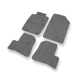 Velurové koberečky pro Peugeot 206 I (1998-2012) - autokoberece - rohožky - DGS Autodywan - šedá