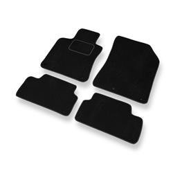 Velurové koberečky pro Peugeot 308 II (Hatchback) (2013-2021) - autokoberece - rohožky - DGS Autodywan - černá
