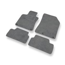Velurové koberečky pro Peugeot 308 II (Kombi) (2013-2021) - autokoberece - rohožky - DGS Autodywan - šedá